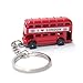 Red London Double Decker Bus Die Cast Metal Key Chain, Key Ring or Key Fob Souvenir and Gift