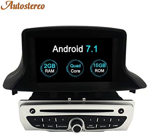 Autostereo Car GPS Navigation Android 7.1 Android 8.0 Car DVD CD Player Radio Stereo One DIN 7 Inch Screen for Renault Megane 3 Fluence 2009-2015 Multimedia Auto Radio Unit (Android 7.1)