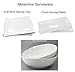 KX-WARE 17-Inch Melamine Serving Tray/Platters Set of 2, White & Rectangular | 100% Melamine,Dishwasher Safe,BPA Free