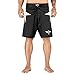 Elite Sports Men’s MMA Fight Shorts, Star Series UFC, BJJ, No Gi, Grappling, Jiu Jitsu Shorts (White, Medium)