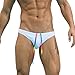 EASEJUICY Men's Swimwear Sexy Bikini Solid Swimming Briefs Low Waist Drawstring