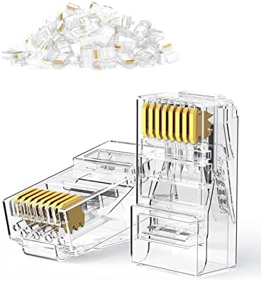 سعر UGREEN RJ45 Connector Cat6 50 Pack RJ45 Non-Passthrough Plug ...