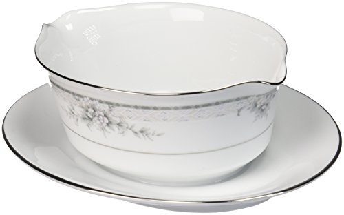 Noritake Sweet Leilani Gravy Boat with Stand - Thumbnail 2