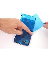 Tiras de cinta adhesiva para pantalla LCD, marco de carcasa frontal impermeable, pegatinas de sellado precortadas, para reparación de daños al agua, pegamento adhesivo de repuesto (iPhone 7 negro)
