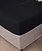 Unique Beddings Superior 1200 Thread Count Heavy Soft Egyptian Cotton Sheet Set DEEP Pocket, Queen, Black Solid, Premium Quality (Features : Fully Elastic Fitted Sheet Fits 14-16