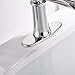 Chrome Bathroom Faucet Waterfall Single Handle Single Hole Sink Faucet with Supply Line Lavatory Basin Vanity Mixer Tap by BWE