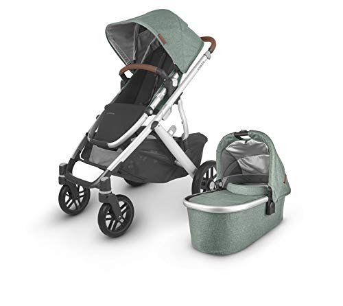 UPPAbaby VISTA V2 Stroller - EMMETT (green melange/silver/saddle leather)