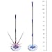 8L Spin Mop and Bucket Set 360 Degree Foot Pedal Clean Mop with 5 Pcs Microfiber Mop Pads and 1 Pc Floor Brush Head