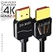 4K HDMI Cable 2.0 Ready[High Speed, Gold-Plated]HDMI to HDMI Cord 30AWG Supports(4K@60HZ,1080p FullHD,UHD/Ultra HD,3D,High Speed with Ethernet,Audio Return(ARC),Fire TV,Blu-ray,PS4,XBOX,HDTV) (6.6FT)