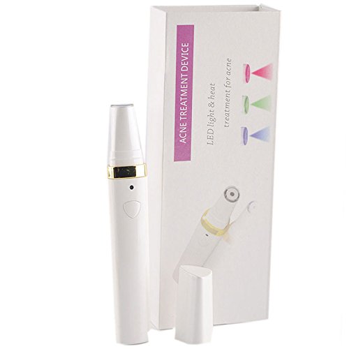 Msmask 3 Colors LED Soft Laser Acne Pen Blemish Removal Light Treatment Skin Face Tool