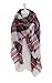 POSESHE Large Tartan Fashion Women Scarf Lovely Best Gift Scarf Wrap Shawl E Pink,One Size