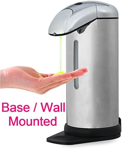 500ml ABS Automatic Touch-free Hands Free Auto-soap Sanitizer Dispenser with Built-in Infrared Smart Sensor for Home Kitchen Bathroom for Any Liquid Soaps Lotions Detergent Sanitizers Gel Shampoo