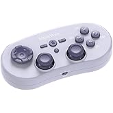 ShanWan Wireless Bluetooth Controller, Hall Effect Adjustable Joystick & Micro Buttons, Retro Mini Gamepad for Switch/Switch 2 (Firmware Upgrade), Steam Deck, PC, iOS, Android, macOS