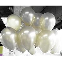 10-inch white latex balloons 100 / bag by The New World15