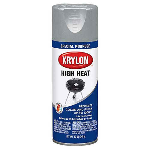 Krylon K01407000 Aluminum BBQ, Stove and Propane Paint - 12 oz. Aerosol