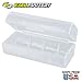 Plastic Safe Cover Storage Clear Carrying Case For 1 x 26650 Battery Protection