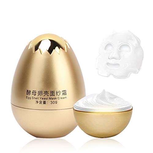 HURRISE Facial Cream, Egg Shell Yeast Mask Cream Moisturizing Egg Mask Anti Aging Facial Peel