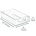 mDesign Small Plastic Office Storage Container Bins w/Handles for Organization in Filing Cabinet, Closet Shelf, Desk Drawers, Organizer for Notes, Pens, Pencils - Ligne Collection, 4 Pack - Clear