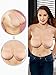 2 Pairs Women Lift Nipplecovers Rabbit Strapless Backless, Black, Size Large