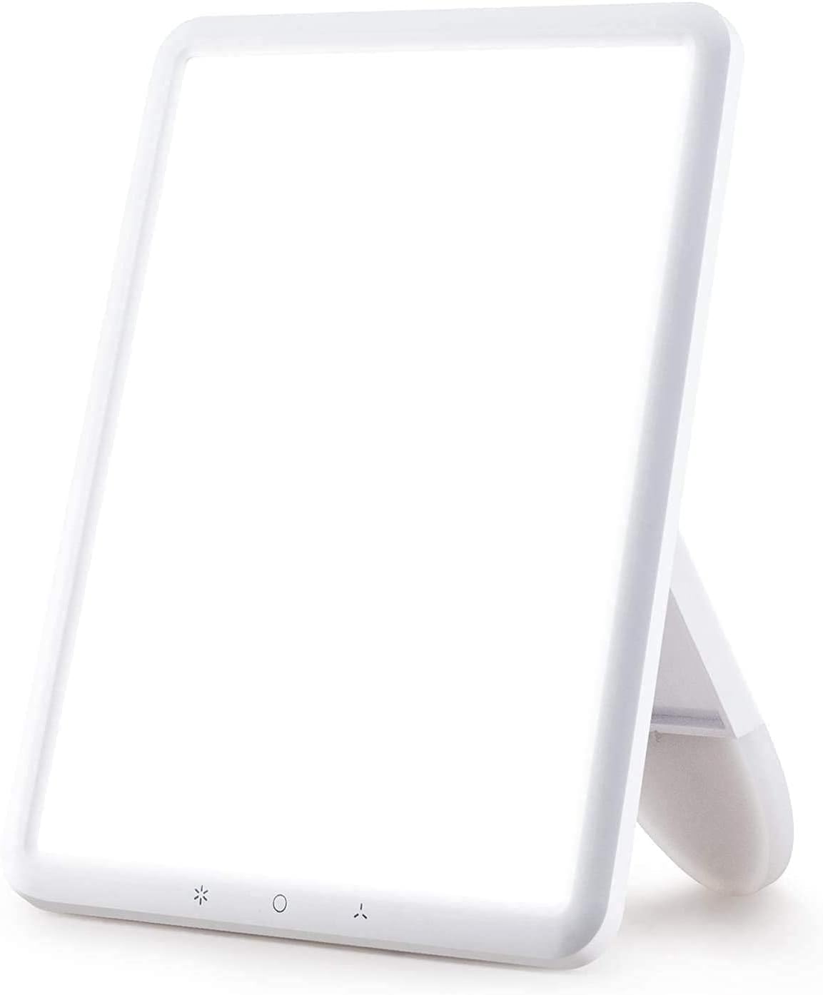 VIPEX Light Therapy Lamp, UV-Free Ultra-Thin 10000 Lux Sun Lamp with Adjustable Brightness, 30 Minutes Timer and Memory Function, 90° Rotatable Therapy Light for a Happy Life: Health & Personal Care