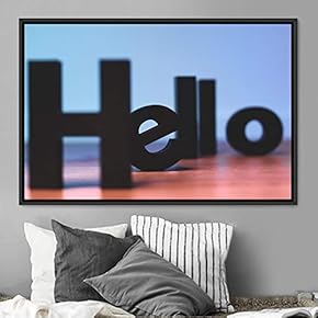 signwin Framed Canvas Wall Art Word Panels 3D...