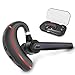 Bluetooth Headset, Hands Free Wireless Earpiece V5.0 with Microphone and Mute Key for Business/Office/Driving Calling, Support Siri/Google/Cortana Voice Assistant (Black 1)