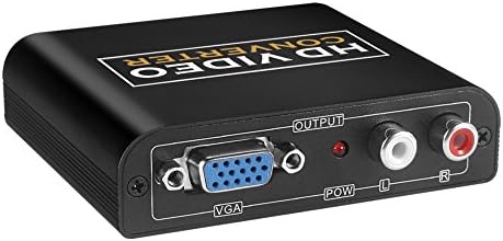 Active HDMI to VGA Converter with Audio for Laptop, XBox 360 One, PS4 PS3