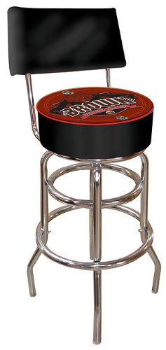 NCAA Brown University Padded Swivel Bar Stool with Back