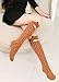 BogiWell Girls Cute Animal Socks Cotton Over Calf Knee High Socks Brown Fox