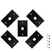 iMBAPrice 1 Port Keystone Jack Wall Plate 1-Gang - Black (Pack of 5)