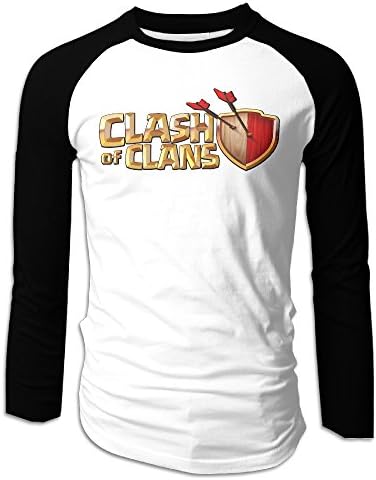 Clash Of Clans Logo Vintage Baseball Jersey For Men Raglan T Shirt