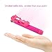 Mpow Extendable Mini Monopod with 3.5mm Wire Connecting for iPhone 6s/6/6 Plus, Samsung Galaxy S7,Nexus 6P/5X, LG G5, Moto X/G and Other Android & iOS Smartphone - Red
