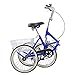 CHENDGE2 Adult Folding Tricycle Bike 3 Wheeler Bicycle Portable Tricycle 20″ Wheels Bluethumb 1