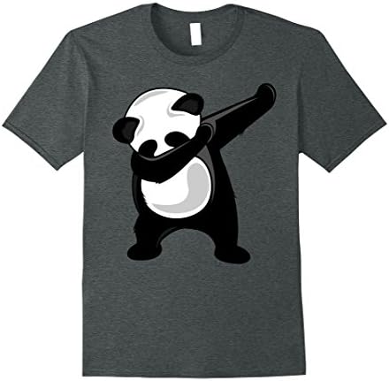 Mens Dabbing Panda T-Shirt - Giant Panda Bear Dab Dance Tee Shirt XL Dark Heather