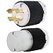 IronBox Electric L14-30P + L14-30R Generator Plug & Connector Set - 30A, 125/250V, 4-Prong for 7500W Generators - Twist Lock Adapter - UL Listed Electrical Connectors for Power Backup (Pack of 1)