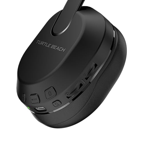Turtle Beach Stealth 500 Auriculares inalámbricos para juegos con licencia para Xbox Series X|S, compatibles con Xbox One, Bluetooth, PC, móvil, batería de 40 horas, almohadillas de espuma viscoelástica, micrófono abatible para silenciar, negro