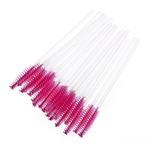 image for Hot ! Ninasill 50pcs Disposble Eyelash Brush Mascara Wands Makeup Cosm