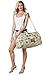 Malirona Women Canvas Duffel Bag Weekend Bags for Overnight Trip with Shoes Organizer
