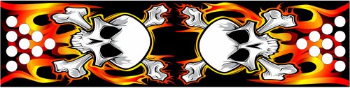 8-Foot Professional Beer Pong Table w/Holes - Flames Graphic - Thumbnail 6