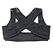 vinmax Women Hunchback Posture Shape Corrector Upper Shoulder With Push Up Bra (Black) (Large)