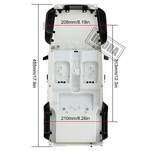 INJORA RC Car Pickup Unpainted Body Shell 12.3in 313mm Wheelbase