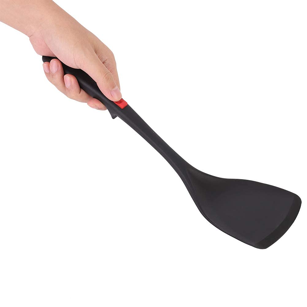 Wok Spatula, Non-Stick Silicone Wok Spatula Heat Resistant Spatula Turner Cooking Shovel Kitchen Utensil for Non-Stick Pans & Pots, 14.5inch