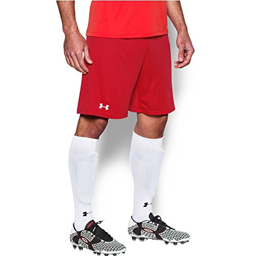 Under Armour Men's Challenger Knit Shorts, Risk Red/White, Large