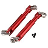 BQLZR Red Upgrade Parts Aluminum 180011 Universal Driven Dogbone for HSP 94180 RC1:10 Class Rock Crawler Pack of 2