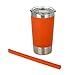Housavvy Kids Tumbler Double-Walled Stainless Steel 12 oz, Flower