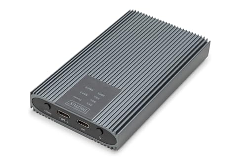 DIGITUS M.2 clone station – USB 3.2 Gen2x2 Type-C – 20 Gbit/s – Supports NVMe SSDs up to 8 TB – For 2230/2242/2260/2280 SSDs – Tool-free – Aluminium casing – Grey