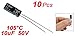 uxcell a11110400ux0159 10 x 10Uf 50V 105C Radial Electrolytic Capacitor, 5 x 11 mm