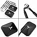 DEDC Shake-proof Off-Road Rectangular Adventure Mirrors, Bolt-on Door Hinge Mirror Fits All Jeep Wrangler JK CJ YJ TJ - 1 Pair, Textured Black