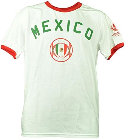 Mexico Copa America Centenario USA 2016 Tshirt Tee White Mens Soccer Futbol MED