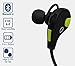 HT Headphones Bluetooth Headphones - Bluetooth 4.1 Wireless , Stereo Sports Earbuds for Running, Gym, Walking, Jogging, CVC 6.0, Noise-Cancelling, Built-in Mic, Includes Headphone Case Bag, Yellow